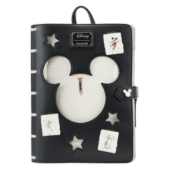 Loungefly! Leather: Disney 100th Anniversary Sketchbook Pin Trader Backpack