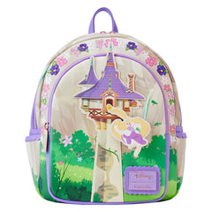 Loungefly! Leather: Disney Tangled Rapunzel Swinging from Tower Mini Backpack