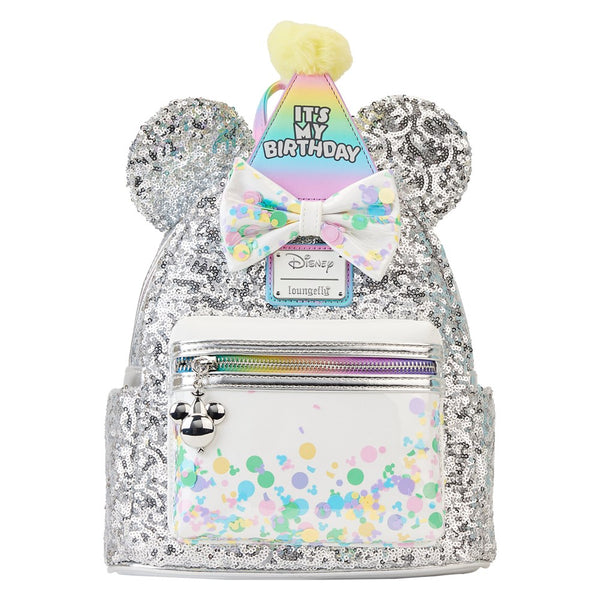 Loungefly! Leather: Disney Mickey and Friends Birthday Celebration Mini Backpack