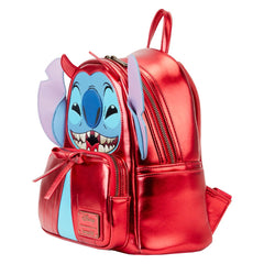 Loungefly! Leather: Disney Stitch Devil Cosplay Mini Backpack