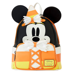 Loungefly! Leather: Disney Candy Corn Minnie Cosplay Mini Backpack