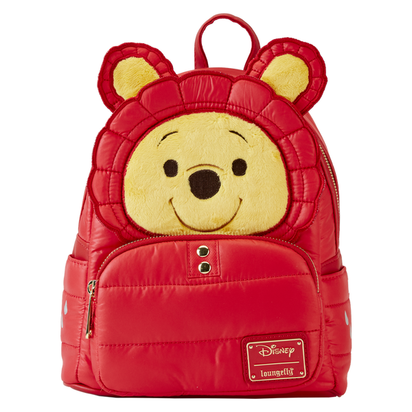 Loungefly! Leather: Disney Winnie The Pooh Puffer Jacket Mini Backpack