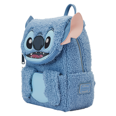 Loungefly! Leather: Disney Stitch Plush Pocket Mini Backpack - Fandom