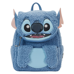 Loungefly! Leather: Disney Stitch Plush Pocket Mini Backpack - Fandom