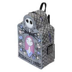 Loungefly! Leather: Disney Nightmare Before Christmas Jack And Sally Eternally Mini Backpack