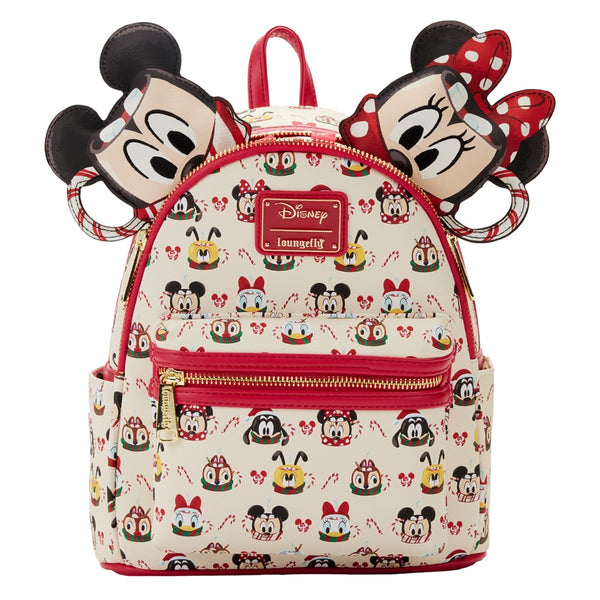 Loungefly! Leather: Disney - Hot Cocoa All-over-print Mini Backpack With Headband Combo