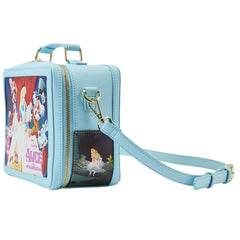 Loungefly! Leather: Disney Alice In Wonderland Classic Movie Lunchbox Cross Body Bag