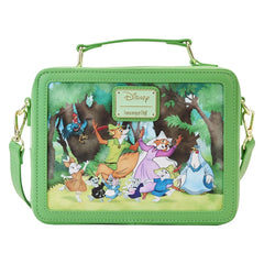 Loungefly! Leather: Disney Robin Hood Lunch box Crossbody Bag