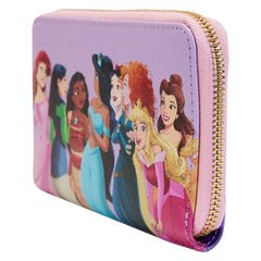 Loungefly! Wallet: Disney Princess Collage Zip Around Wallet