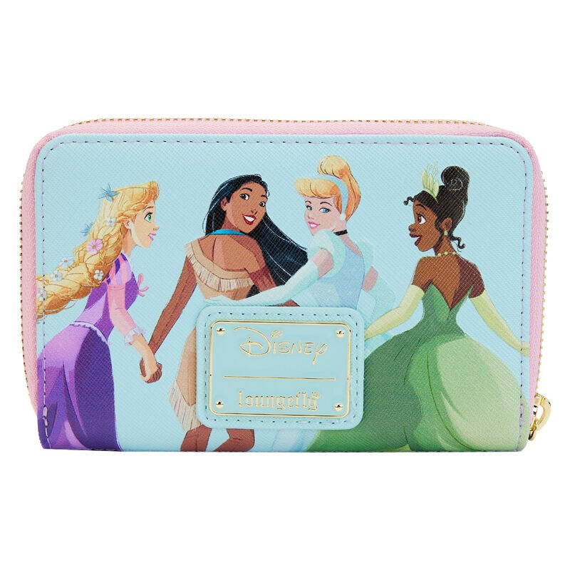 Loungefly! Wallet: Disney Princess Collage Zip Around Wallet