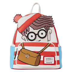Loungefly! Leather: Wheres Waldo Cosplay Mini Backpack