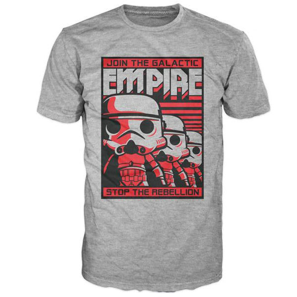 Pop Tee! Star Wars: Stormtrooper EmpirePoster (M)