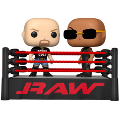 Pop Moment! Animation: WWE- The Rock vs Stone Cold in Wrestling ring